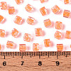 Transparent Inside Colours Glass Seed Beads SEED-T007-11F-4