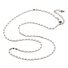 Brass Link Chain Necklaces for Women NJEW-D302-30P-4