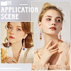 3 Pairs 3 Colors Plastic Dangle Earrings EJEW-YW0001-20-6