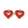 304 Stainless Steel Enamel Pendants STAS-P380-06G-02-1