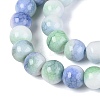 Opaque Ombre Effect Dyed Glass Beads Strands GLAA-Q106-04A-10-3