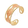 304 Stainless Steel Enamel Cuff Open Bangles for Women BJEW-F542-01G-02-4