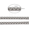 304 Stainless Steel Box Chains CHS-K001-37A-7
