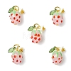 5Pcs Handmade Lampwork Pendants PALLOY-YW00108-03A-1