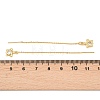 Brass Clear Cubic Zirconia Ear Thread EJEW-H182-05B-G-5