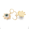 Acrylic Horse Eye Dangle Leverback Earrings EJEW-N012-78-3