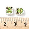 Printed Handmade Polymer Clay Beads CLAY-I016-02-3
