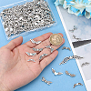 150Pcs 15 Styles Tibetan Style Alloy Fairy Wing Beads TIBEB-PH0005-44-3