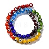 Chakra Theme Handmade Evil Eye Lampwork Beads Strands LAMP-G164-06B-2