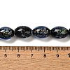 Handmade Dichroic Foil Glass Beads Strands DICH-U001-12B-4