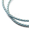 Polyester Cord Braided Necklace Makings MAK-L043-03G-02-2