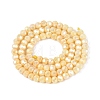 Anti-Tarnish Electroplate Glass Beads Strands EGLA-ZX010-4mm-13-4