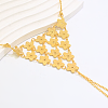 Brass Layered Link Ring Bracelets for Women GT6383-1-2