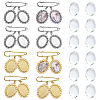 Alloy & Steel Oval Tray Brooch Base Settings JEWB-DC00008-1