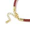 3MM Braided Round Imitation Leather Cord Bracelet Making MAK-S075-01G-J-2