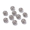 Alloy Rhinestone European Beads X-CPDL-H998-18-2