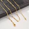 Brass Figaro Chains Necklaces for Women NJEW-D302-29G-1