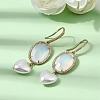 Brass Micro Pave Cubic Zirconia Dangle Earrings EJEW-G471-10G-5