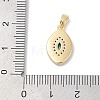 Brass Micro Pave Cubic Zirconia Pendants KK-Q030-03C-G-3