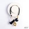 Boho Exaggerated Acrylic Geometric Bib Necklaces with Alloy Chains for Women WGBF397-02-1