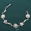 Brass Link Bracelets for Women LS-BJEW-C118-01P-1
