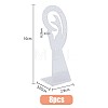Ear Shape Transparent Acrylic Earring Display Stands EDIS-WH0022-05B-2