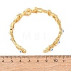 Brass Cuff Bangles for Women BJEW-C140-34G-5
