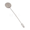 Tarnish Resistant 304 Stainless Steel Lapel Pins Base Settings LS-STAS-E179-01P-1
