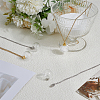 4Pcs 2 Colors Clear Glass Openable Round Bottle Pet Urn Ashes Pendant 304 Stainless Steel Cable Chain Necklaces NJEW-DR00027-4