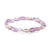 Natural Ametrine Nuggets Beads Stretch Bracelet for Her BJEW-JB06951-01-1