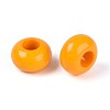 Opaque Acrylic European Large Hole Beads SACR-N019-03J-2