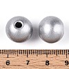 Spray Painted Round Natural Schima Wood Beads WOOD-A018-14mm-02-3