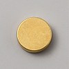 Flat Round Brass Button Covers Settings BUTT-WH0030-73A-1
