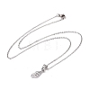 304 Stainless Steel Conch Shape Pendant Necklace for Women STAS-E154-27P-2