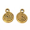 Tibetan Style Alloy Antique Golden Pendants X-GLF0135Y-NF-2