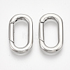 Non-Tarnish 304 Stainless Steel Spring Gate Rings STAS-S079-89-1