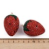 Alloy Clay Rhinestone Pendants RB-P038-05A-G-3