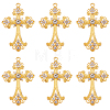 10Pcs Alloy Big Gothic Pendants ALRI-SC0001-25-1