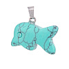 Synthetic Turquoise Pendants PW-WG170A9-04-1