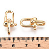 Brass D-Ring Anchor Shackle Clasps KK-N254-22G-3