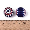 Handmade Millefiori Glass Round Beads LA-N002-12B-4