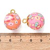 Handmade Polymer Clay Pendants CLAY-C008-04-3