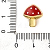 Brass Enamel European Beads KK-Z081-02-3