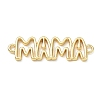 Hollow Brass Connector Charms KK-CBAE532-01L-G-1