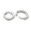 Brass Hoop Earrings EJEW-L211-010P-P-2