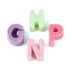 Opaque Plastic European Beads KY-Q010-11-1