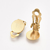 304 Stainless Steel Clip-on Earring Findings STAS-T045-33B-G-3