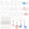 DIY Keychain Making Kits DIY-SP0002-65P-1