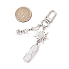 Natural Quartz Crystal Pendant Decorations HJEW-JM03020-02-3