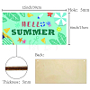 Printed Natural Wood Hanging Wall Decorations WOOD-WH0112-82G-2